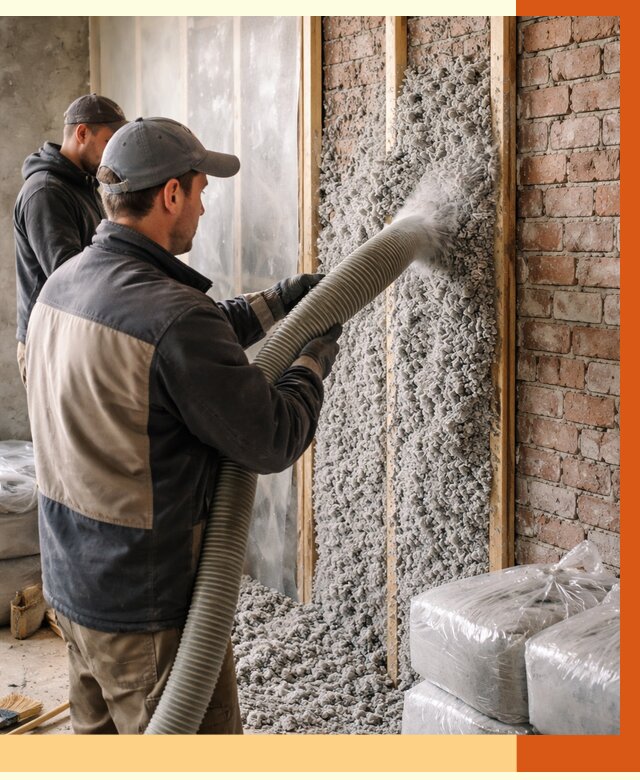 Утепление кирпичного дома эковатой в Чите от 2432 руб./м² | ТепломастерЧта