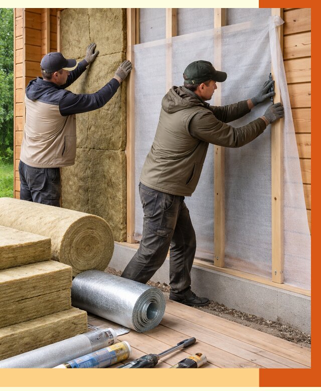 Утепление дома из двойного бруса в Чите от 4968 руб./м² — ТепломастерЧта под ключ