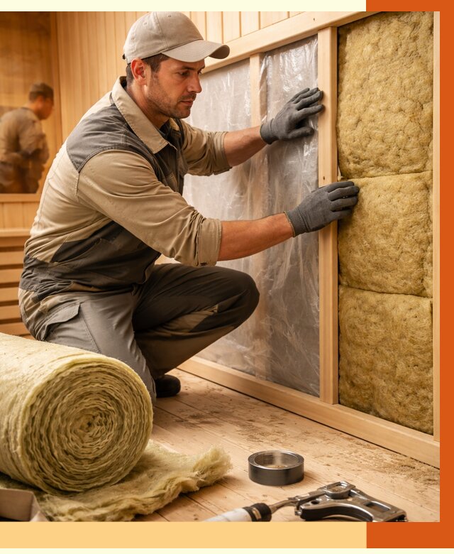 Утепление сауны изнутри в Чите от 6728 руб. за м2 | ППУ, под ключ — ТепломастерЧта