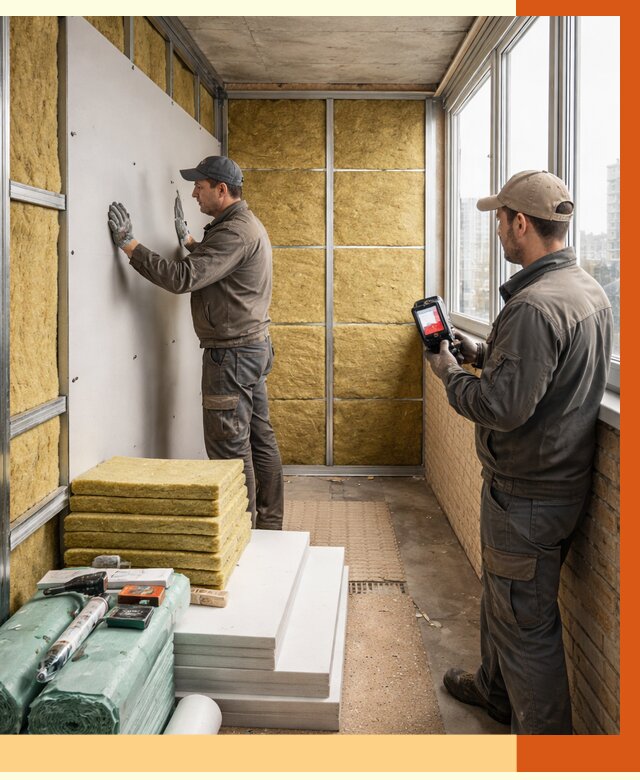 Утепление балкона в Чите от 4658 руб. под ключ | ТепломастерЧта