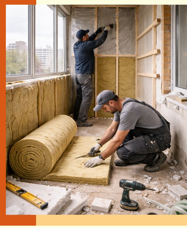 Утепление балкона под ключ в Чите качественно и быстро