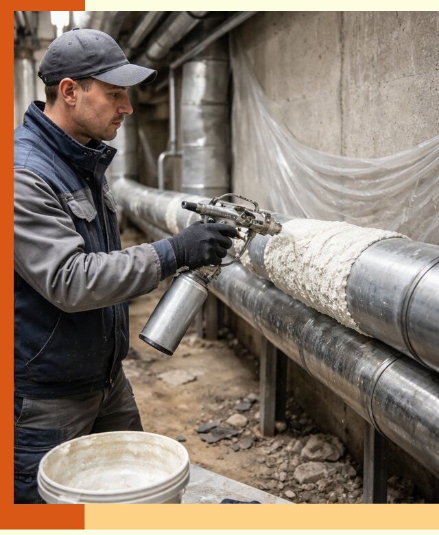 Утепление труб жидкой теплоизоляцией в Чите